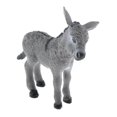 thumbnail image 1 of thinsony Simulation Animaux Modèle Figurine Enfants Jouet Éducatif Déco Âne Gris, 1 of 6
