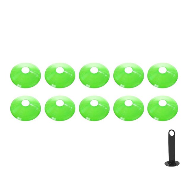 10Pcs Agility Football Cones w/Holder, Agility Football Cones Replacement X