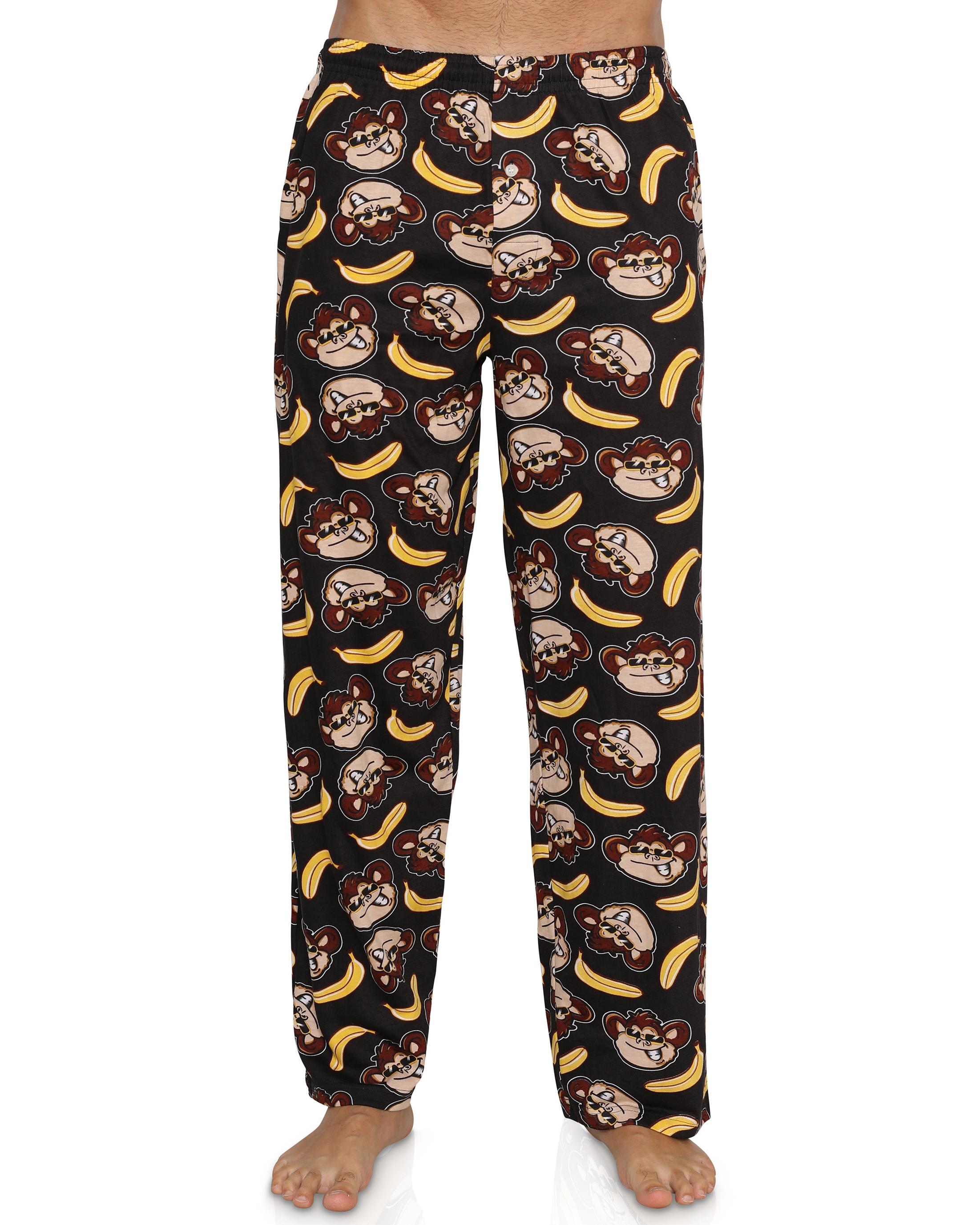 Men's Fun Lounge Pants Boxers Printed Pajama Graphic Pants Loungewear