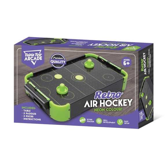 Tradeopia Jeu de Hockey sur Air Miniature Néon Rétro de Table