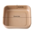 thumbnail image 2 of Plastic Serving Tray Imitation Brazilian Wood Ceramic Look | Thickened Durable Water-Resistant Decorative Platter | Multi-Use Fruit Tea Snack Tableware Tray | Easy Clean | Lightweight | Home, 2 of 2