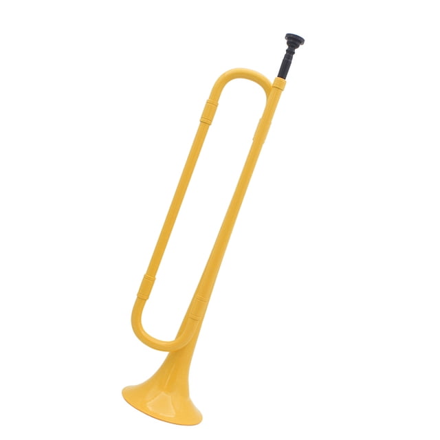 Beginner-Friendly Bb Plastic Trumpet for Students - Ammoon Yellow ABS Eco-Material Musical Instrument with Smooth Surface, Exquisite Design, High-Quality Sound & Lightweight 130g Build, Includes