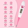 thumbnail image 4 of Easy@Home Basal Body Thermometer for Ovulation Prediction Premom App EBT-018 (Pink), 4 of 6