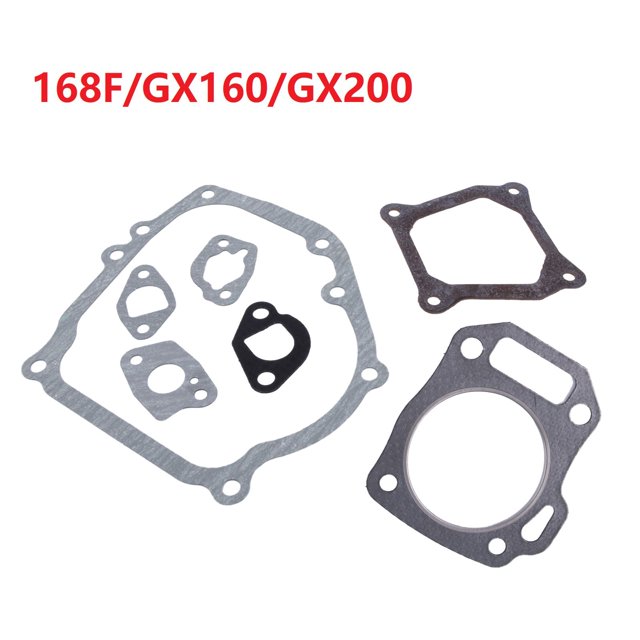 Bgsha Engine Gasket Set for GX160 GX200 168F/170F 2-3KW EnginePetrol Generator Trimmer