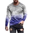 thumbnail image 2 of Meichang T-Shirt à Manches Longues pour Hommes, T-Shirts Graphiques pour Hommes Tendance avec Imprimé 3D d'Illusion d'Optique, T-Shirts Mode à Col Rond pour le Gym à Manches Longues pour Hommes, 2 of 5