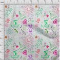 thumbnail image 4 of oneOone Rayon Fuschia Pink Fabric Kids Sewing Craft Projects Fabric Prints By Yard 56 Inch Wide, 4 of 4