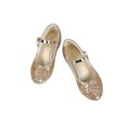 thumbnail image 3 of UKAP Girls Mary Jane Chunky Block Princess Shoe Rhinestone Dress Shoes Uniform Heeled Sandals Lightweight Pumps Gold 3Y, 3 of 5