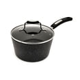 thumbnail image 1 of Starfrit The Rock Casserole antiadhésive de 1,9L (2Qt) avec couvercle - Aluminium forgé durable - Va au four - Sans PFOA - Facile à nettoyer - Noir, 1 of 8