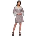 thumbnail image 3 of Moomaya Printed Cotton Wrap Lightweight Kimono Short Bathrobes For Women, 3 of 6