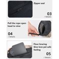 thumbnail image 3 of EastVita Pet Backpack Carrier, Cat Backpack Carrier With Breathable Mesh, Drawstring Opening, Metal Anti Escape Release, Deer Fur Handle, Dog Backpack Carrier, 3 of 7