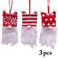 thumbnail image 2 of Coofit Christmas Hanging Gnome Knitted 3PCS Adorable Tree Decoration Holiday Ornament, 2 of 10
