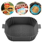 Dvkptbk Air Fryer Silicone Pots,Silicone Air Fryer Basket,Food Safe Air Fryers Oven Accessories,Replacement Of Parchment Paper,Reusable Air Fryer Silicone Liner Fits Air Fryer