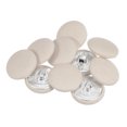 thumbnail image 1 of Unique Bargains 10pcs 36L Fabric Cloth Covered Button 23mm Round Metal Shank Sewing Buttons for Suits Dress Blouses, Beige, 1 of 5