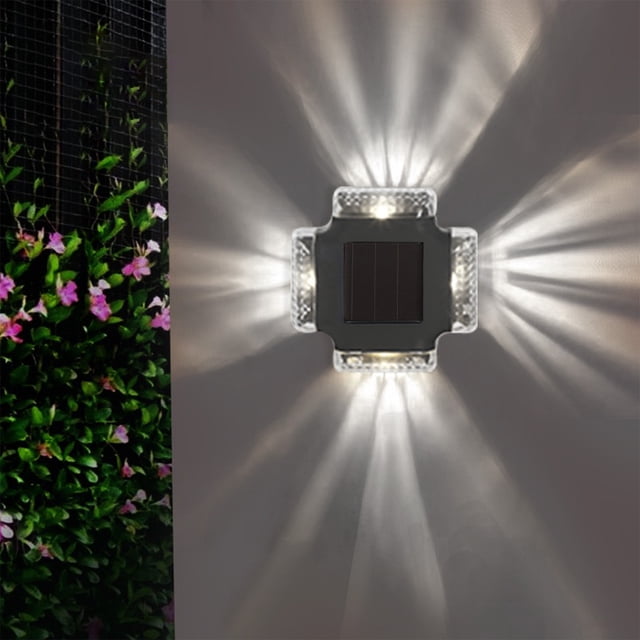 Dvkptbk Outdoor Solar Lights Light Sensor Outdoor Lights Solar Lights Outdoor Rainproof Outdoor Solar Lights for Courtyard Terrace Garden Garage Solar Luminary Home Appliances