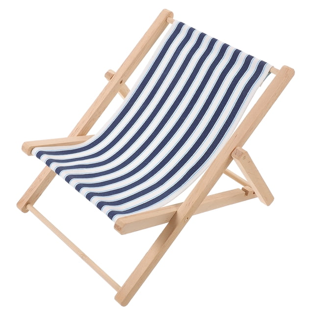 Miangastore Artificial Beach Chair Model Landscape Wooden Beach Chair Mediterranean Style Decor