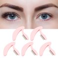 thumbnail image 4 of Foldable Teeth Brow Brush, Curve Handle Eyelash Teeth Comb Tool 5pcs Stainless Steel Portable Grooming  For Cosmetic, 4 of 8