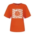 thumbnail image 3 of Fgnfyis T-Shirts Femmes Chandails de Volleyball T-Shirts d'Équipe de Volleyball Hauts Graphiques de Volleyball Chandails Décontractés à Manches Courtes T-Shirts pour Femmes Orange TTG, 3 of 4