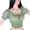 thumbnail image 1 of fastboy 1 Set 1/6 Action Figure Exquisite Realistic Creative Shirt Unique Design DIY Accessory Detachable Costume for 12inch Figure green, 1 of 5