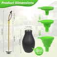 thumbnail image 3 of Diatomaceous Earth Powder Duster, Garden Powder Applicator with Long Brass Sprayer, Bulb Duster Sprayer, 3 of 7