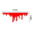thumbnail image 3 of YIMWNYI Halloween Red Killing Tail Lamp Dropping Car Decal, Car Headlight Modification Sticker, Reflective Scratch Cover, Terror Theme Decoration for Halloween, Easy Installation, PVC Material, 3 of 7