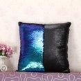 thumbnail image 3 of Reversible Sequin Mermaid Glitter Sofa Cushion Cover Pillow Case Double Color, 3 of 4