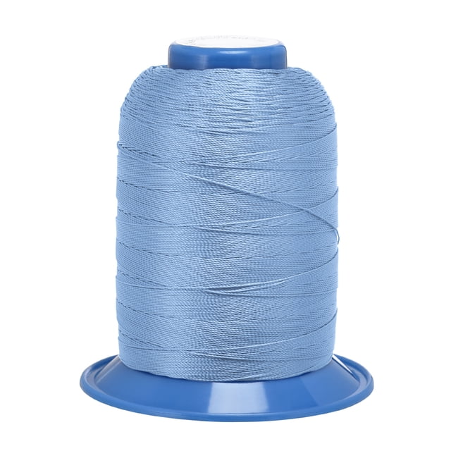 Unique Bargains Light Blue Bonded Polyester Thread, Extra-strong 710 Yards 420D/0.45mm