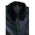 thumbnail image 3 of Men's Leather Jacket with Genuine Fur Collar, 3 of 7