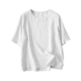 thumbnail image 1 of Yuyuzo Hauts pour Femmes T-Shirts à Manches Courtes Col Ras du Cou Décontractés Confortables Blouses Tuniques Amples, 1 of 7