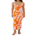 thumbnail image 1 of MesaSe Femmes Sans Manches Tricoté Longue Robe Cravate Teinture Spaghetti Sangle Backless Fronde Maxi Robes, 1 of 6