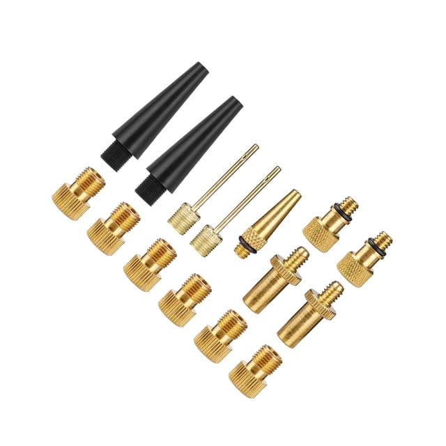 pitrice BRASS ADAPTOR PRESTA for SCHRADER BICYCLE VALVE CONVERTER BIKE 15pcs PUMP 15 pcs