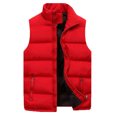 thumbnail image 1 of LUXUR Manteau à Fermeture Éclair pour Hommes Coupe Régulière Gilet de Voyage Rouge 4TG, 1 of 3