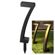 Meitianfacai Solar Outdoor Lights, Solar Courtyard Floor Insertion Light Seven Shaped Garden LED Outdoor Night Light Garden Yard Landscape Decor