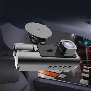 Danhjin Dash Cam Lens Dash Cam Front And Inside 1080P Dash Camera for Cars With Infrared Night Vision 140 Degrees Wide Parking Monitor Gravity Sensing Loop Recording
