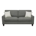 thumbnail image 1 of Serta Astoria - Sofa - armrests - polyester, wood, microfiber, high-density foam - dark gray, 1 of 5