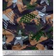 thumbnail image 1 of Soimoi Green polyester Crepe Fabric Dot,Insect & Texture Printed Fabric 1 Yard 52 Inch Wide, 1 of 3