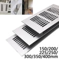 thumbnail image 4 of Lefu Grille d'Aération en Aluminium 80*150-400 mm à Lames Argentées, Couverture de Grille de Ventilation, 4 of 4