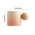 thumbnail image 3 of EGNMCR Rough Pottery Mini Cute Small Tea Cup Wooden Handle Coffee Cup Exquisite Classical Fresh Small Cups Ceramic Coffee Cup, 3 of 6