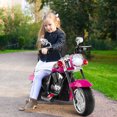thumbnail image 4 of Gymax Moto Électrique 6 V pour Enfants à 3 Roues, Jouet à Chevaucher avec Phare Réglable, Rose, 4 of 10