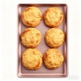 thumbnail image 4 of Hearth & Gear Non Stick Bakeware Heavy Duty Steel Cookie Sheet For Even Heating Oven Baking Pans For Baking Roasting And Cooking Microwave Oven Rack Wire Rack Baking round Half Sheet Baking Pans Oven, 4 of 6