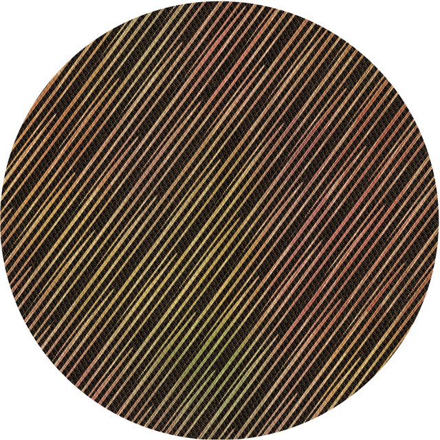 Ahgly Company Tapis d'Intérieur Lavables en Machine, Ronds, Transitionnels, Brun Clair, Ronds de 4'