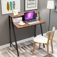 thumbnail image 3 of Costway 2 Tier Computer Desk PC Laptop Table Study Writing Home Office Workstation, 3 of 10