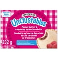 thumbnail image 1 of Smucker's Uncrustables Peanut Butter & Raspberry Spread Sandwich, Frozen, 58g, Pack of 4, 1 of 9