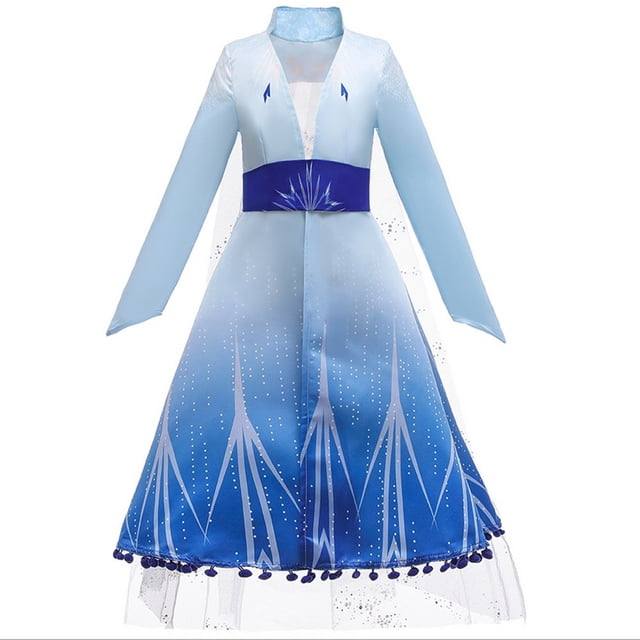 HAWEE Elsa 2 Ensemble de Déguisement Reine des Neiges (3 Pcs) pour Fête de Cosplay d'Halloween