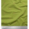 thumbnail image 1 of Soimoi Moss Georgette Fabric Artistic Flower & Dots Fabric Prints by Yard 42 Inch Wide, 1 of 3