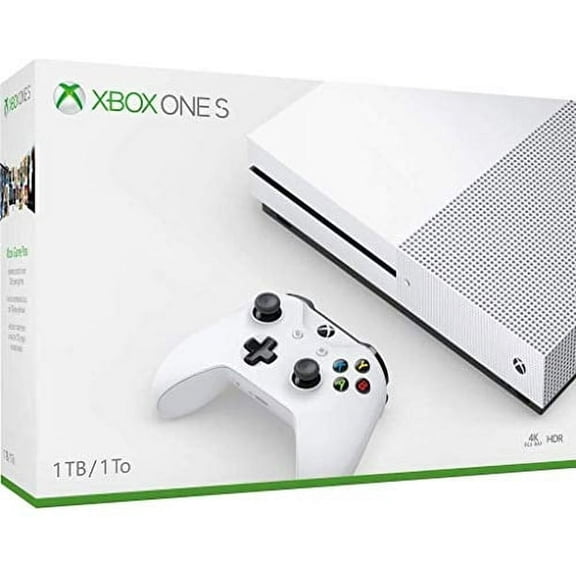 Microsoft Xbox One S – Console de Jeu 1 To – Blanc – Remis à Neuf en Bon État – Testé et Garanti