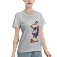 thumbnail image 2 of T-Shirt Basique à Manches Courtes pour Femme une Pièce Robin, 2 of 6