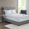 thumbnail image 2 of Pemberly Row 72x84" Polyester Fabric Plush Top Heated Mattress Pad in White, 2 of 6