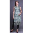 thumbnail image 2 of Bimba Tuniques Droites pour Femmes Imprimées Sans Manches Kurti Décontractée Robe X-Small, 2 of 5