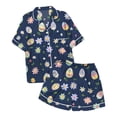 thumbnail image 4 of GDREDA Ensemble de Sommeil pour Femmes Dames Mode Décontractée Lapin de Pâques Impression Numérique 3D Pyjama Court Combinaison de Pyjama Femmes Ensembles de Pyjama pyjamas Blanc,TTG, 4 of 4