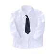 thumbnail image 1 of Nmmacb Chemise Habillée à Manches Longues pour Garçons, Col Boutonné, avec Cravate, 2-14 Ans, 1 of 8
